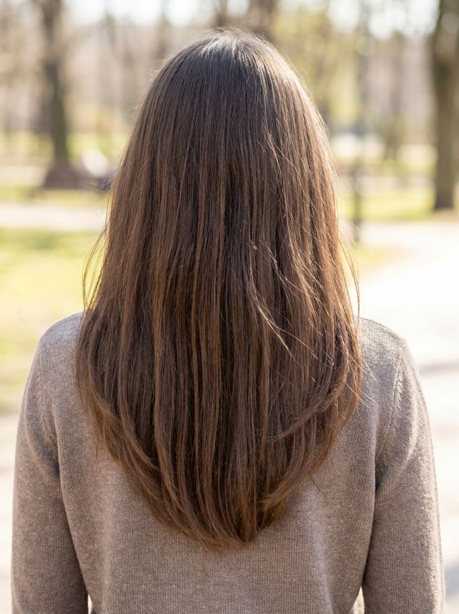 Weicher V Haarschnitt - V Haarschnitt lange Haare